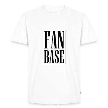 Base de fans - T-shirt Premium bio Homme - blanc - Devant - Nico (187cm)