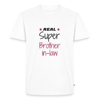 Sister in law Brother in law Beau Frère Wedding - Men's Premium Organic T-Shirt - white - Front - Nico (187cm)