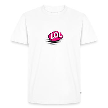 lol idée cadeau - T-shirt Premium bio Homme - blanc - Devant - Nico (187cm)