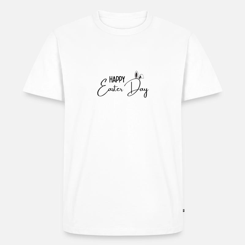 Happy Easter Day - Männer Premium Bio T-Shirt - Weiß
