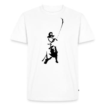 Naginata - T-shirt Premium bio Homme - blanc - Devant - Nico (187cm)
