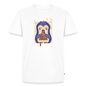 Eat Sleep Penguin Repeat - Men's Premium Organic T-Shirt - white - Front - Nico (187cm)