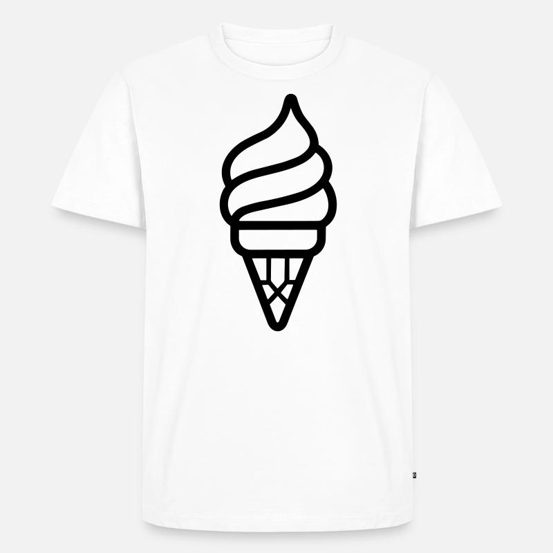 Eis - Männer Premium Bio T-Shirt - Weiß