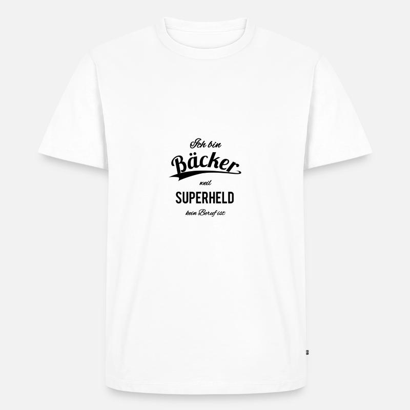 Bäcker - Männer Premium Bio T-Shirt - Weiß