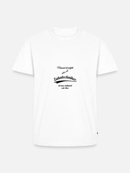 Zahntechniker - Männer Premium Bio T-Shirt - Weiß