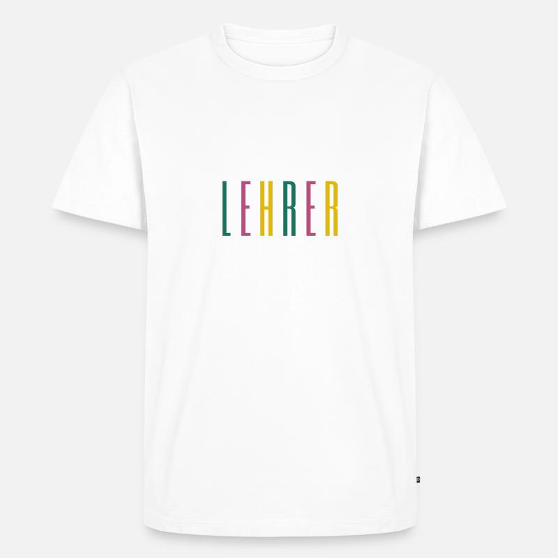 Lehrer - Schule, Beruf, Klassenzimmer - Männer Premium Bio T-Shirt - Weiß