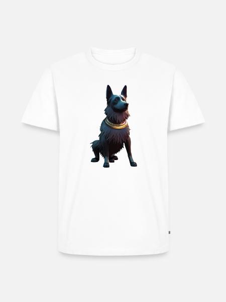 Black Shepherd Dog - Men's Premium Organic T-Shirt - white