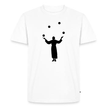 Jonglerie - T-shirt Premium bio Homme - blanc - Devant - Nico (187cm)