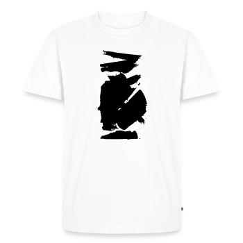 Goutte d’essuie-glace de peinture - T-shirt Premium bio Homme - blanc - Devant - Nico (187cm)