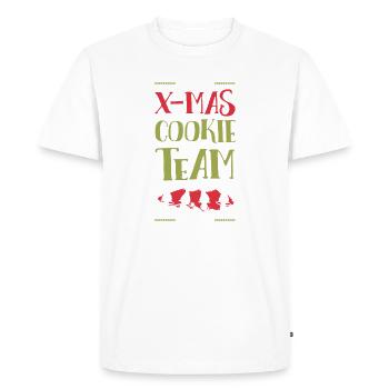 L’équipe des biscuits de Noël - T-shirt Premium bio Homme - blanc - Devant - Nico (187cm)