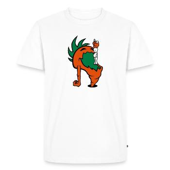 Hungry Carrot - Men's Premium Organic T-Shirt - white - Front - Nico (187cm)