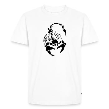 Scorpion - T-shirt Premium bio Homme - blanc - Devant - Nico (187cm)
