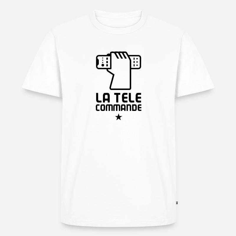 la telecommande - T-shirt Premium bio Homme - blanc