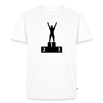 Number One - T-shirt Premium bio Homme - blanc - Devant - Nico (187cm)