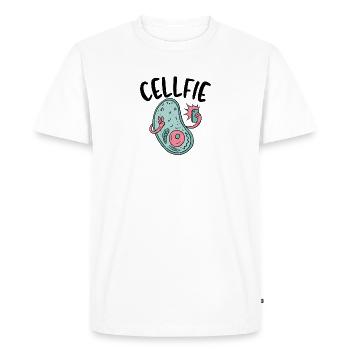 Cellfie Professeur de biologie Amoureux des sciences - T-shirt Premium bio Homme - blanc - Devant - Nico (187cm)