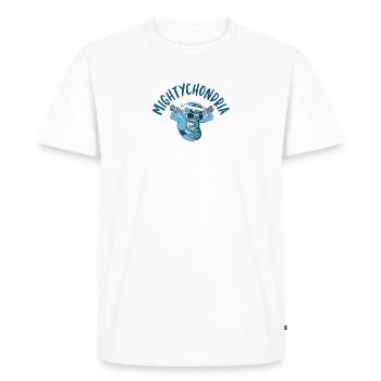 Mightychondria Professeur de biologie Biologiste scientifique - T-shirt Premium bio Homme - blanc - Devant - Nico (187cm)