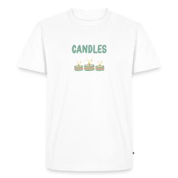 Making candles is Passion Candle Maker Candle - Men's Premium Organic T-Shirt - white - Front - Nico (187cm)