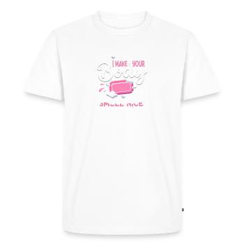 Laissez votre corps sentir bon Soapmaker - T-shirt Premium bio Homme - blanc - Devant - Nico (187cm)