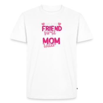Elle est mon petit ami, fête des mères, amour, maman, maman, - T-shirt Premium bio Homme - blanc - Devant - Nico (187cm)