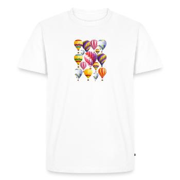 Montgolfières mignonnes Cavalier expert en montgolfière - T-shirt Premium bio Homme - blanc - Devant - Nico (187cm)