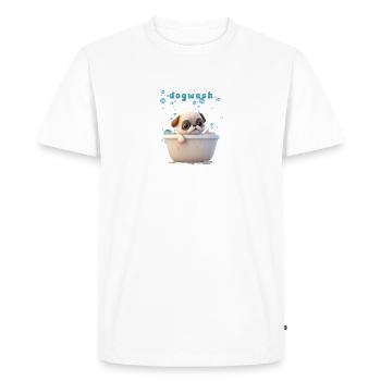 Funny Dog Motif Pet Dog Lingerie - T-shirt Premium bio Homme - blanc - Devant - Nico (187cm)