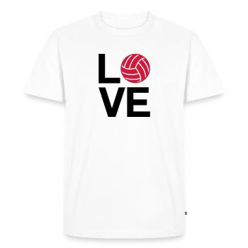 love volleyball - T-shirt Premium bio Homme - blanc - Devant - Nico (187cm)
