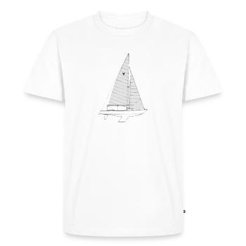 Yingling Riss - Männer Premium Bio T-Shirt - Weiß - Vorne - Nico (187cm)
