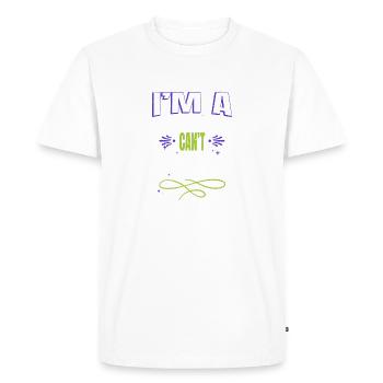 Golf Golf Clubs Geek Gift Funny Animals Sayings - Men's Premium Organic T-Shirt - white - Front - Nico (187cm)