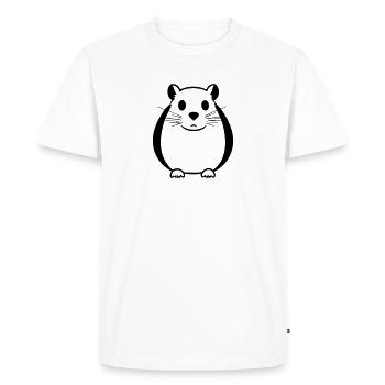 hamster - Men's Premium Organic T-Shirt - white - Front - Nico (187cm)