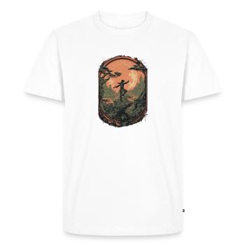 Shadow Dance of the Ninja - Men's Premium Organic T-Shirt - white - Front - Nico (187cm)