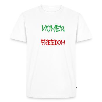 Women Life Freedom,Graffiti,Writing,Iran - Men's Premium Organic T-Shirt - white - Front - Nico (187cm)