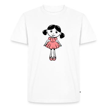 Doll sweet cute - Men's Premium Organic T-Shirt - white - Front - Nico (187cm)
