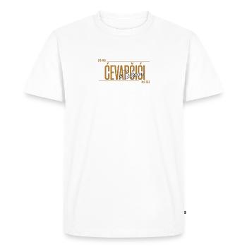 Cevapcici - Men's Premium Organic T-Shirt - white - Front - Nico (187cm)