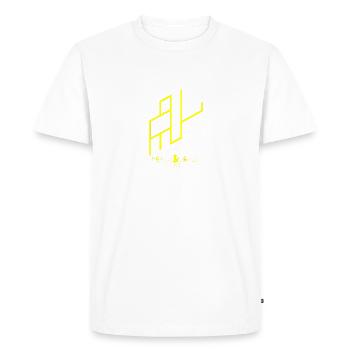 P N L - Peace & Lovés Music - Q L F - T-shirt Premium bio Homme - blanc - Devant - Nico (187cm)