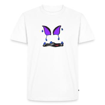 Summary of a Face v2 00 - Men's Premium Organic T-Shirt - white - Front - Nico (187cm)