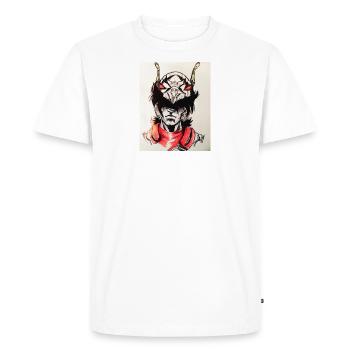 Seiya - Men's Premium Organic T-Shirt - white - Front - Nico (187cm)