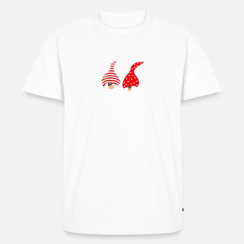 Wichtel 2 - Männer Premium Bio T-Shirt - Weiß