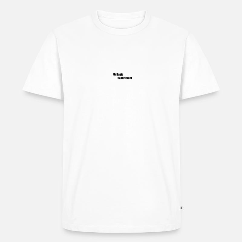 Ur Basic Be Diff - Männer Premium Bio T-Shirt - Weiß