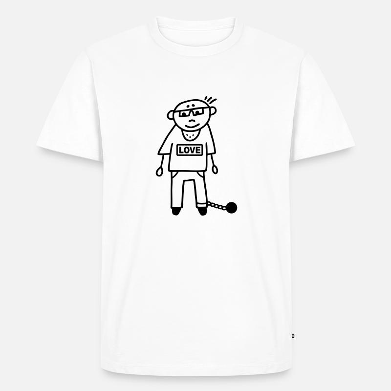 Sträfling Häftling Ehemann - Gefangen - Männer Premium Bio T-Shirt - Weiß