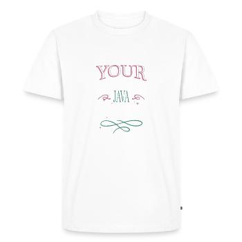 College Student Joke Funny Sayings PC Quote Admin - Men's Premium Organic T-Shirt - white - Front - Nico (187cm)