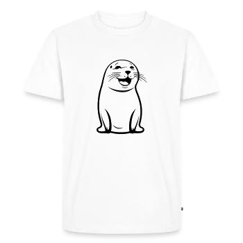 Otarie - T-shirt Premium bio Homme - blanc - Devant - Nico (187cm)
