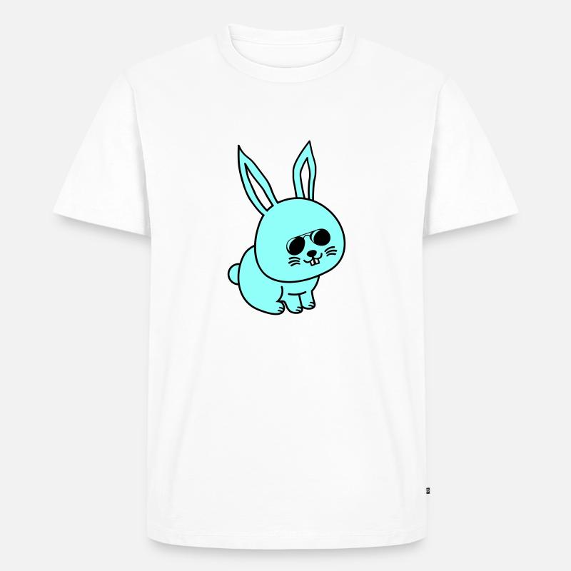 hase comic cool - Männer Premium Bio T-Shirt - Weiß