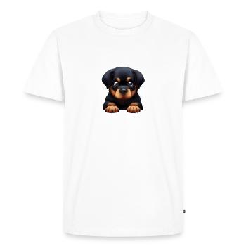 Fidélité Rottweiler - T-shirt Premium bio Homme - blanc - Devant - Nico (187cm)