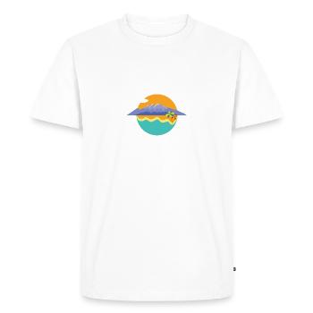 Catalan country sea and mountain - Men's Premium Organic T-Shirt - white - Front - Nico (187cm)
