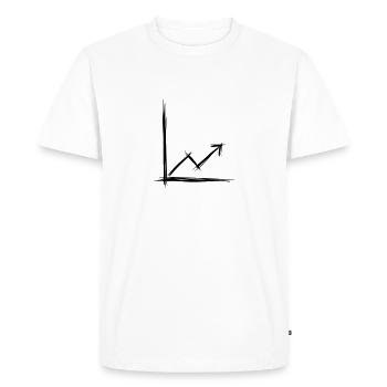 Success chart, hand drawing/doodle. - Men's Premium Organic T-Shirt - white - Front - Nico (187cm)