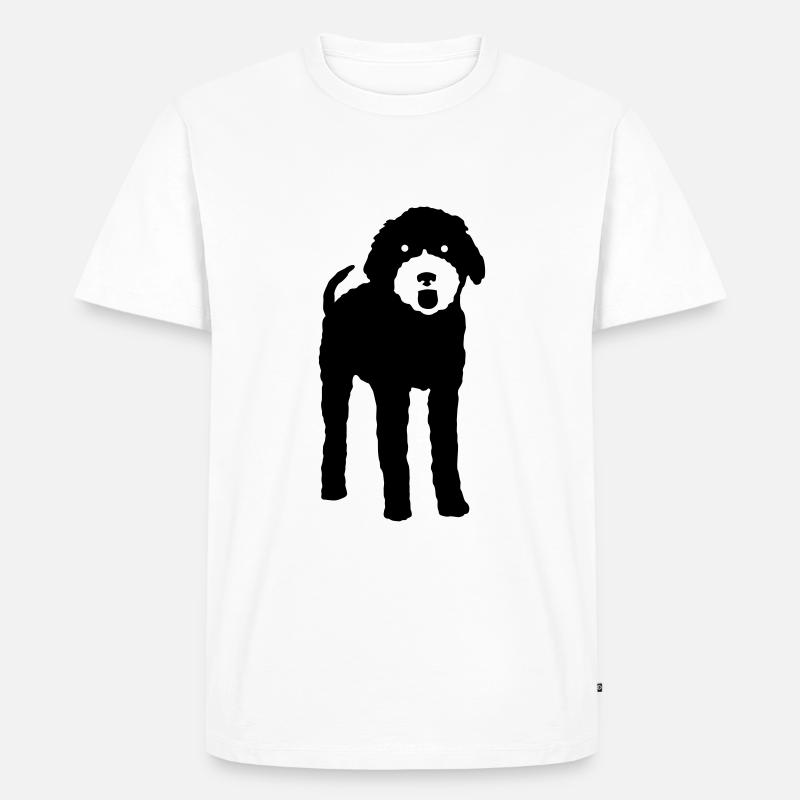 doodle - Männer Premium Bio T-Shirt - Weiß