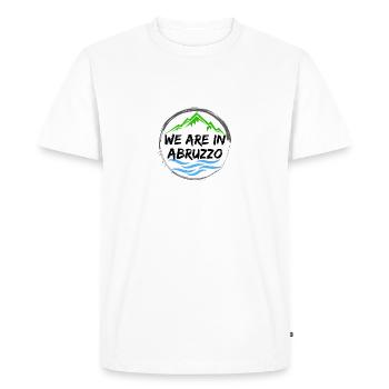 NOUS SOMMES DANS LES ABRUZZES - T-shirt Premium bio Homme - blanc - Devant - Nico (187cm)