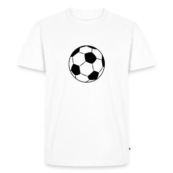 Fussball Football Ball - T-shirt Premium bio Homme - blanc - Devant - Nico (187cm)