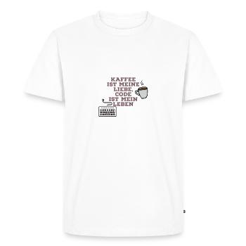 Coding Love - Männer Premium Bio T-Shirt - Weiß - Vorne - Nico (187cm)