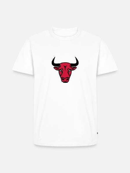 Bull - Men's Premium Organic T-Shirt - white